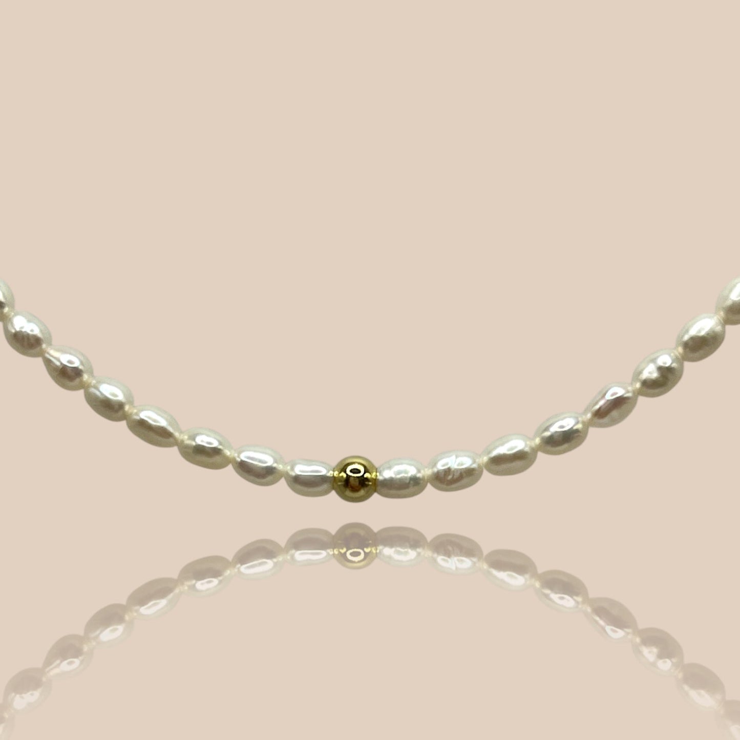 Collana Elise con nodo centrale