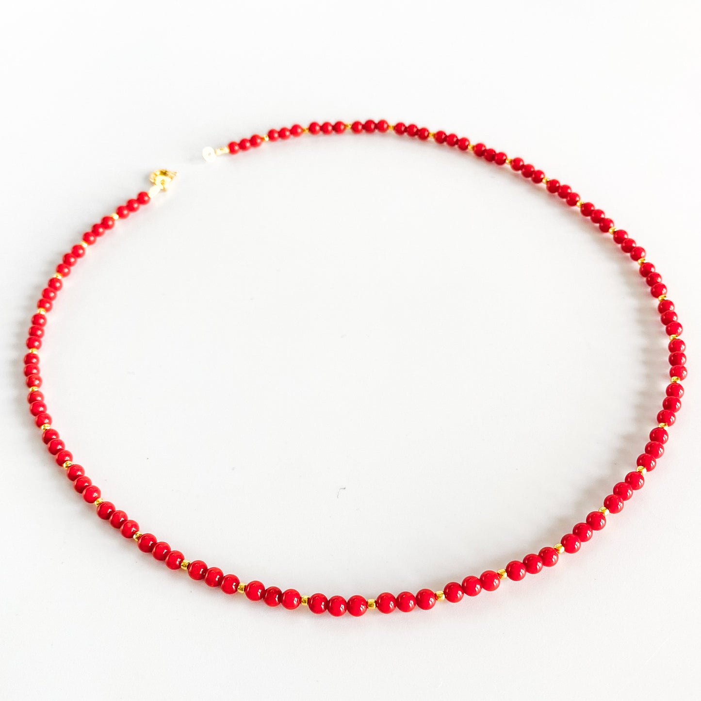 Collana Corallini e Pallini Dorati