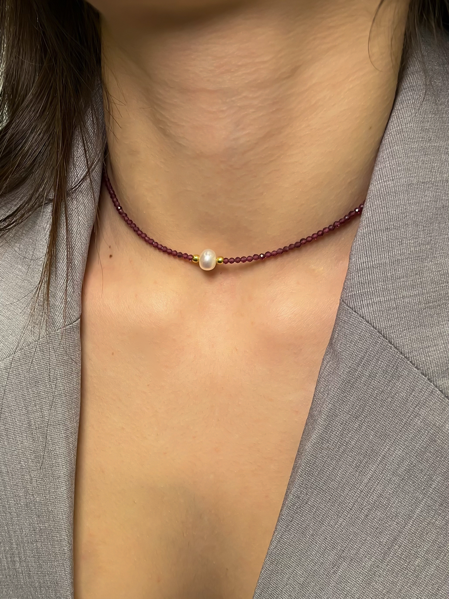 Collana Aura Granato