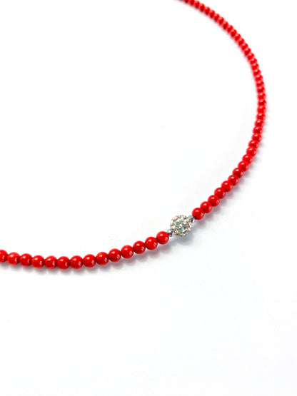 Collana Corallini Rossi e Punto Luce