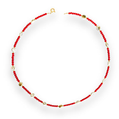 Collana Corallini e Occhio di Santa Lucia