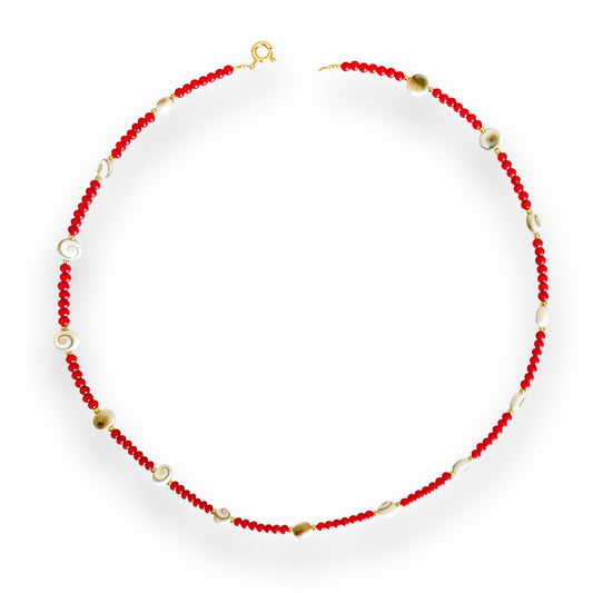 Collana Corallini e Occhio di Santa Lucia