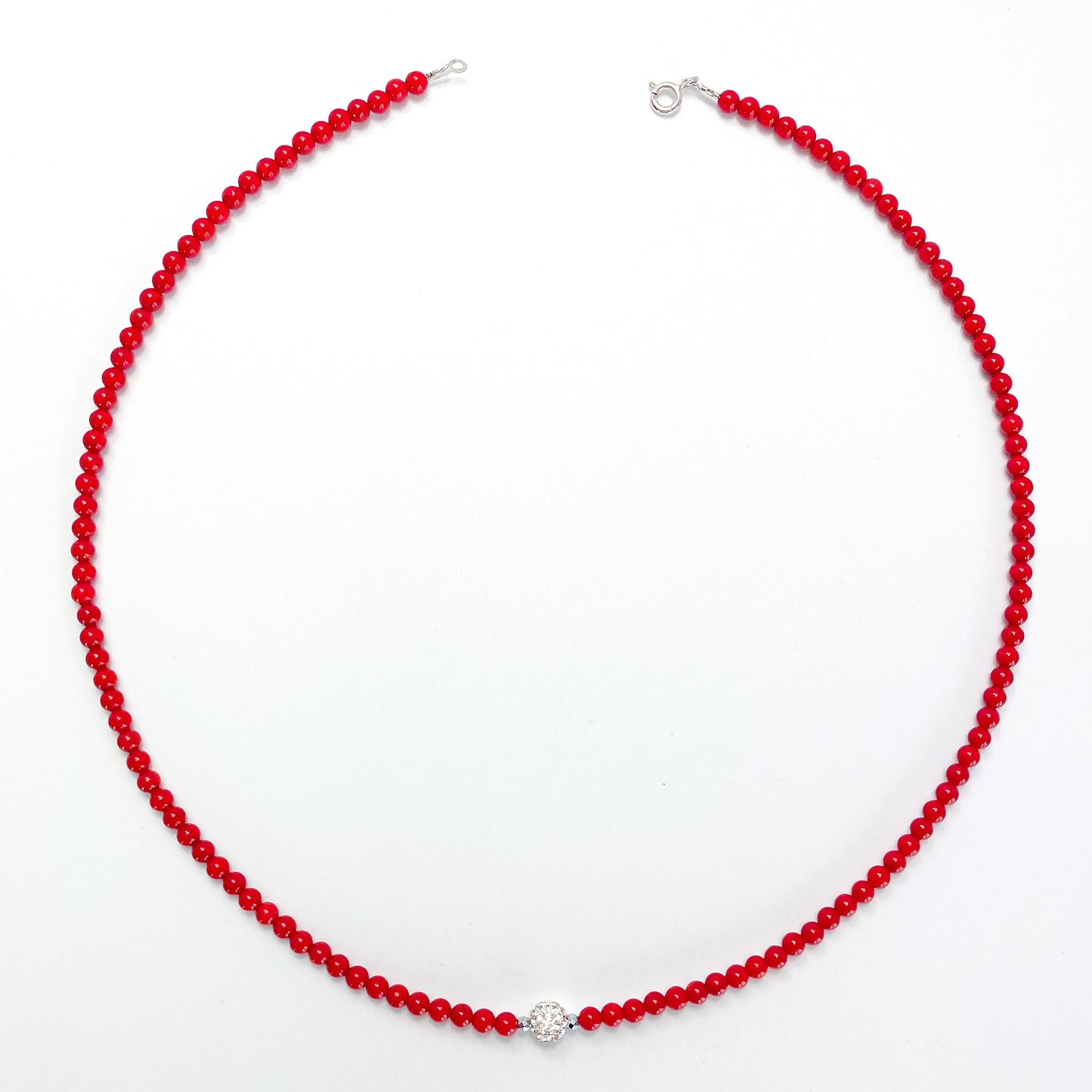 Collana Corallini Rossi e Punto Luce