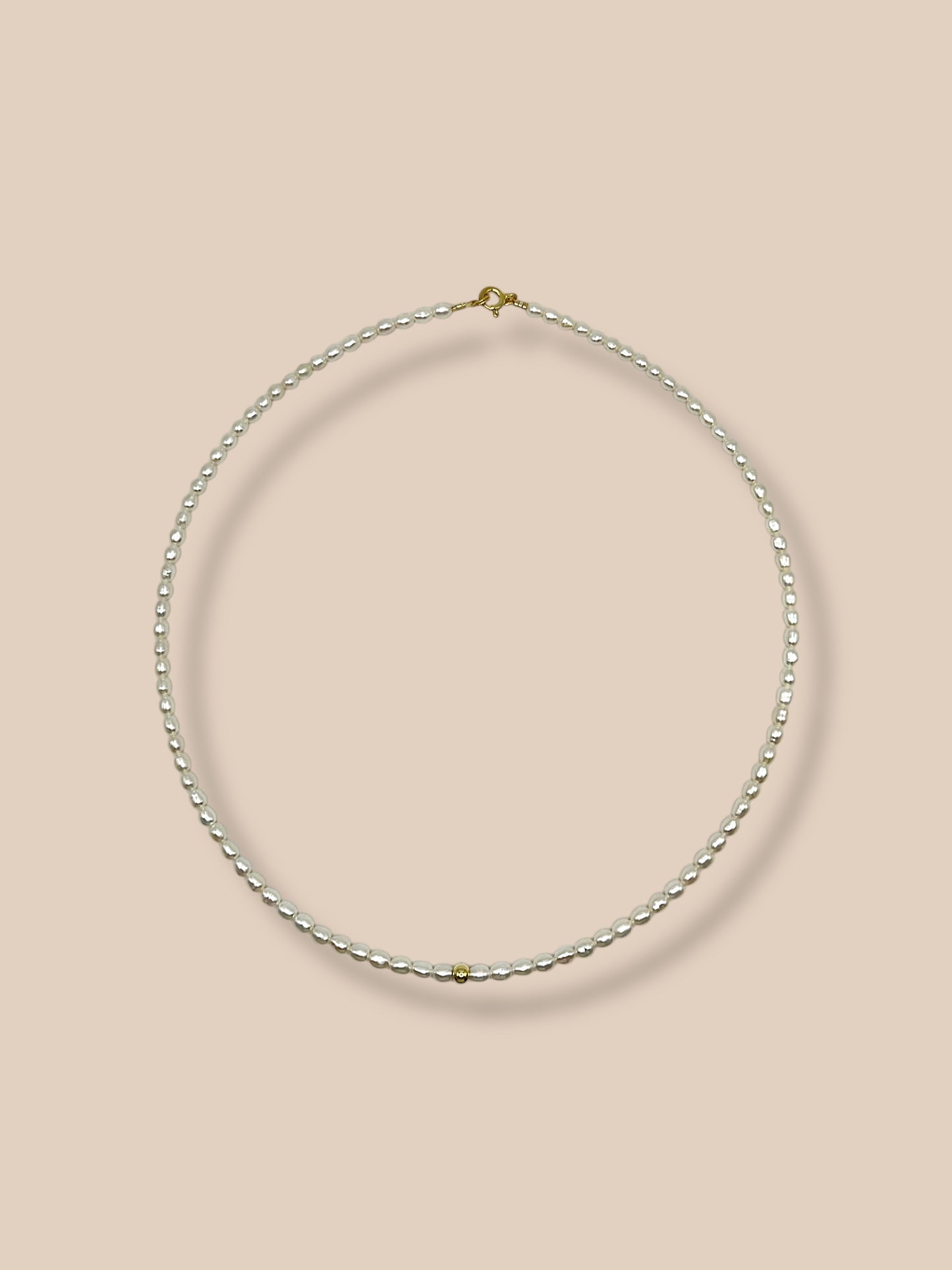 Collana Elise con nodo centrale