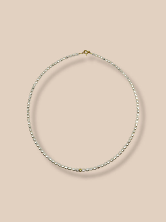 Collana Elise con nodo centrale