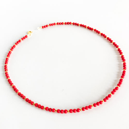 Collana Corallini e Pallini Dorati