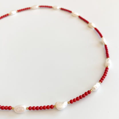 Collana Corallini e Perle
