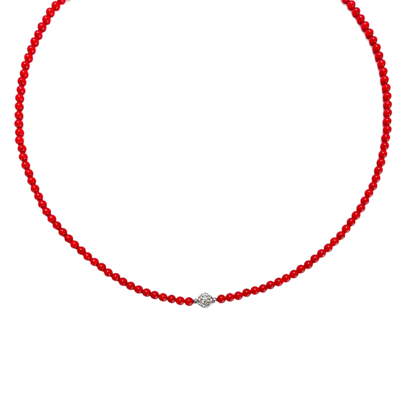 Collana Corallini Rossi e Punto Luce
