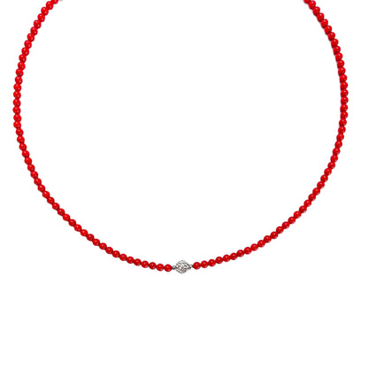Collana Corallini Rossi e Punto Luce