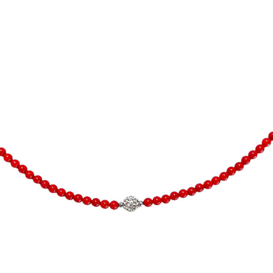 Collana Corallini Rossi e Punto Luce