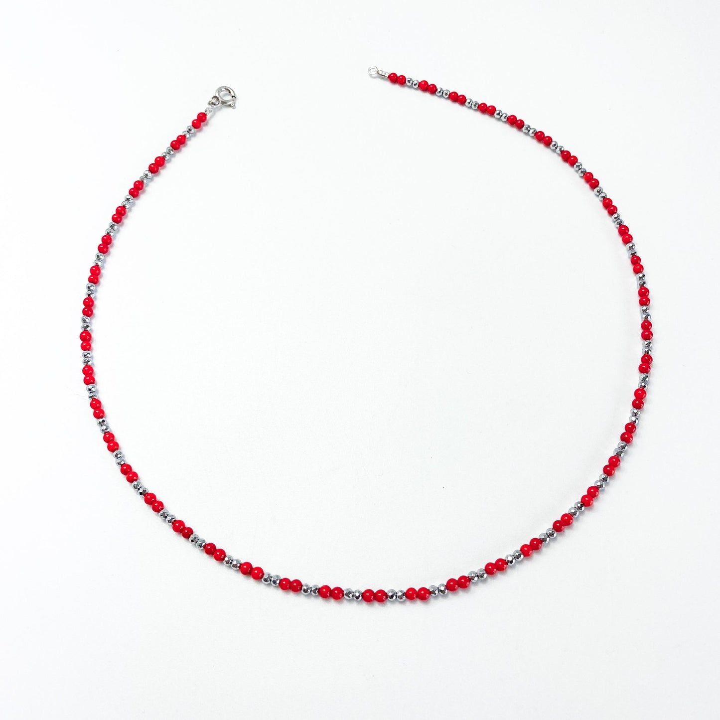 Collana Corallini ed Ematite