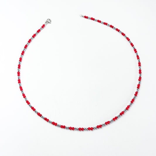 Collana Corallini ed Ematite